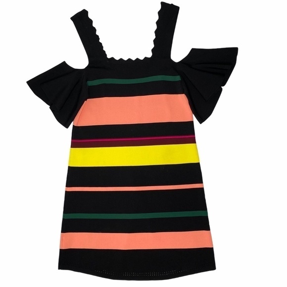 APIECE APART Lira Striped Knit Off Shoulder Dress Small - Picture 3 of 5